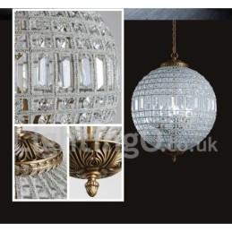 Globe Modern K9 Crystal Plafon suspendat Candelabru de interior Iluminat tambur Lămpi Corpuri