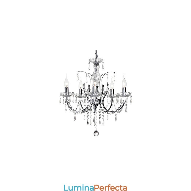 Candelabru elegant din cristal cu 5 lumini