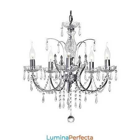 Candelabru elegant din cristal cu 5 lumini