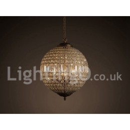 Globe Modern K9 Crystal Plafon suspendat Candelabru de interior Iluminat tambur Lămpi Corpuri