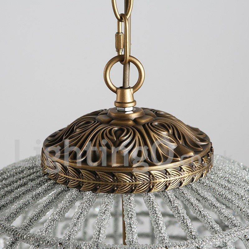 Globe Modern K9 Crystal Plafon suspendat Candelabru de interior Iluminat tambur Lămpi Corpuri