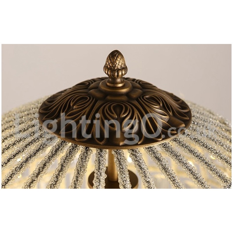 Globe Modern K9 Crystal Plafon suspendat Candelabru de interior Iluminat tambur Lămpi Corpuri