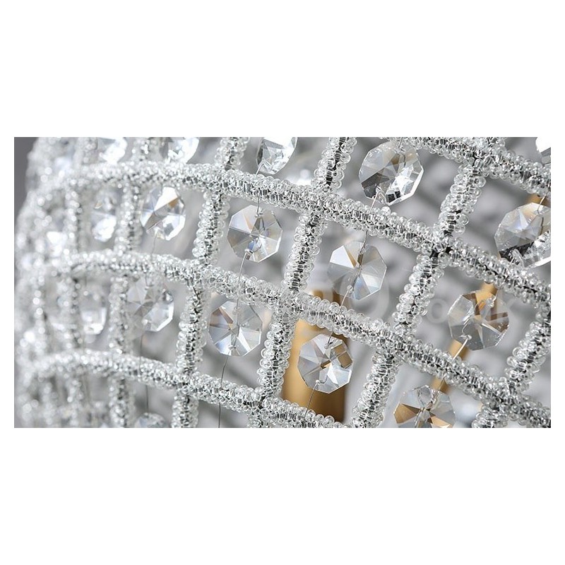 Globe Modern K9 Crystal Plafon suspendat Candelabru de interior Iluminat tambur Lămpi Corpuri
