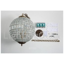 Globe Modern K9 Crystal Plafon suspendat Candelabru de interior Iluminat tambur Lămpi Corpuri