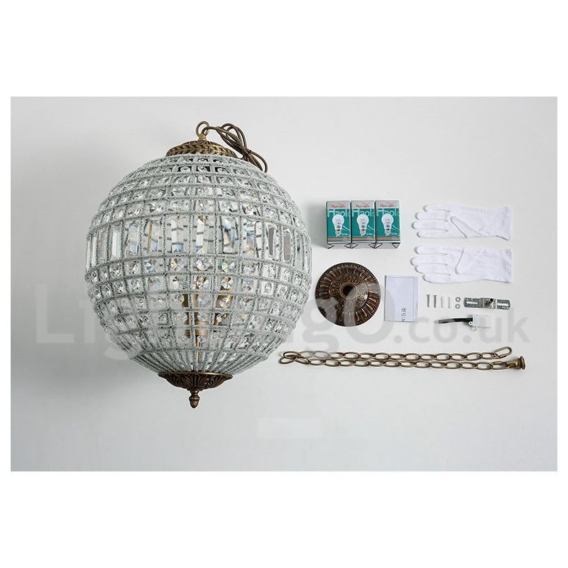 Globe Modern K9 Crystal Plafon suspendat Candelabru de interior Iluminat tambur Lămpi Corpuri