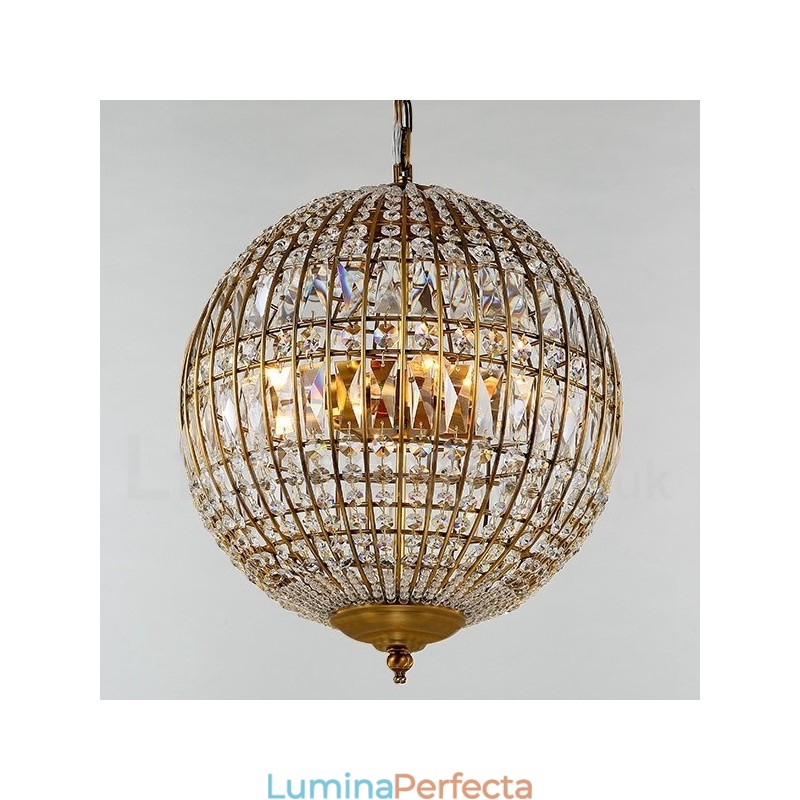 Globe Modern K9 Crystal Plafon suspendat Candelabru de interior Corpuri de iluminat Lămpi