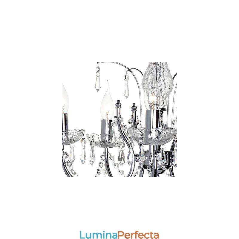 Candelabru elegant din cristal cu 5 lumini