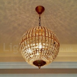Globe Modern K9 Crystal Plafon suspendat Candelabru de interior Corpuri de iluminat Lămpi