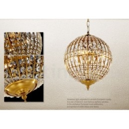 Globe Modern K9 Crystal Plafon suspendat Candelabru de interior Corpuri de iluminat Lămpi