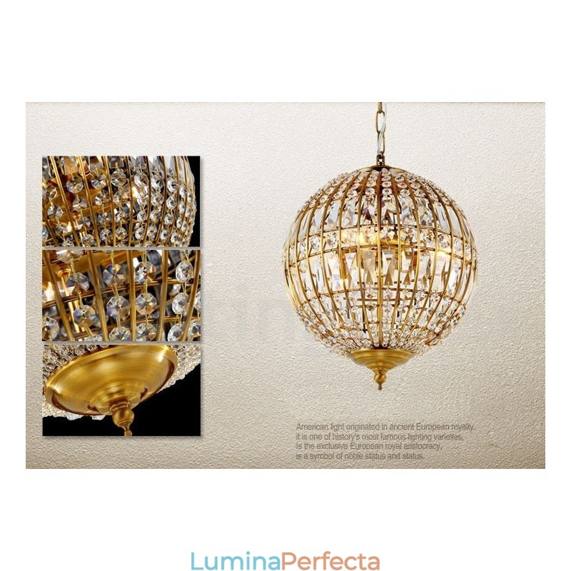 Globe Modern K9 Crystal Plafon suspendat Candelabru de interior Corpuri de iluminat Lămpi