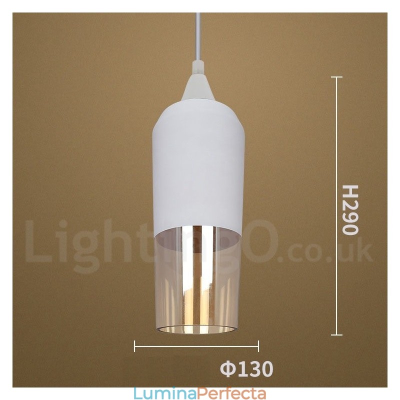 Lampă suspendată din sticlă retro europeană