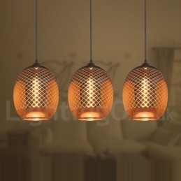 Lampă suspendată din sticlă rustică Lampă suspendată pentru cafenea europeană