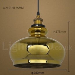 Lampă suspendată din sticlă europeană