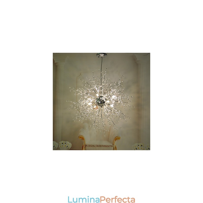 Lampă suspendată cu foc de artificii Păpădie din oțel inoxidabil