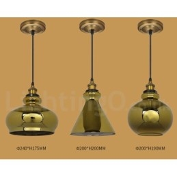 Lampă suspendată din sticlă europeană