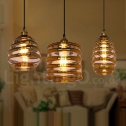 Lampă suspendată din sticlă europeană Lampă suspendată Cafe Lounge