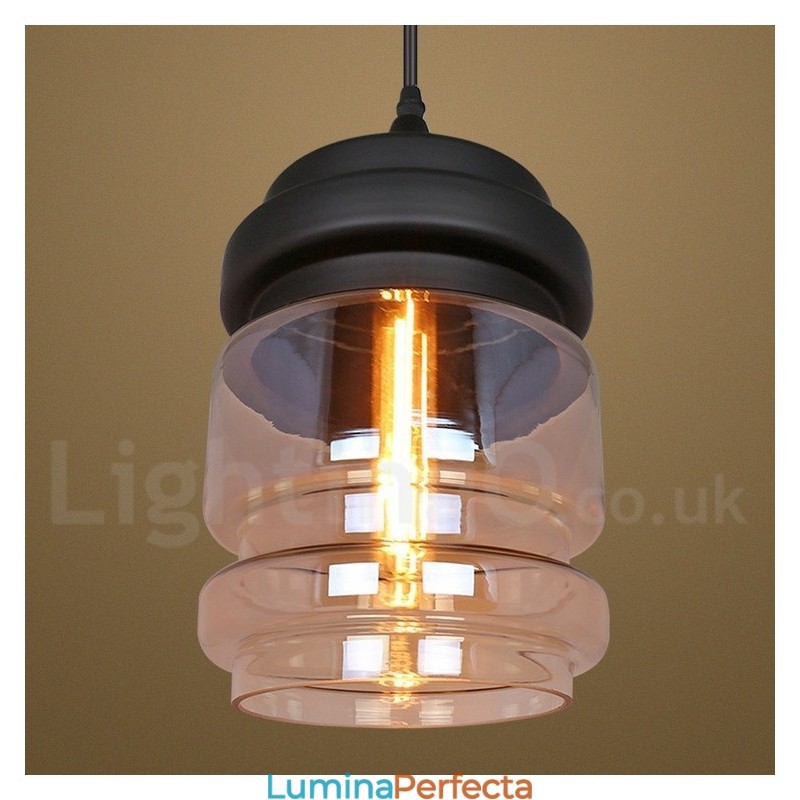 Lampă suspendată din sticlă rustică European Lounge