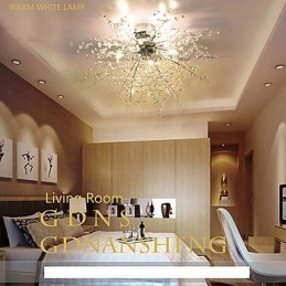Candelabru modern Globe din metal cromat de cristal