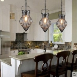 1 Lumină Vintage Cafe Glass Pendant Lampă Loft Pendant