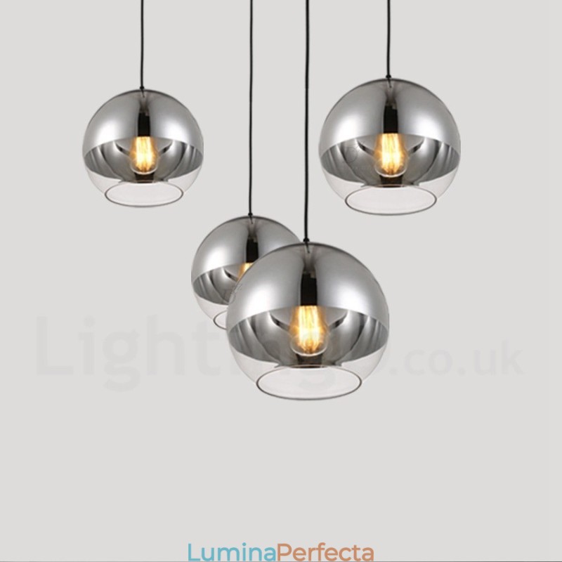 Lampă suspendată din sticlă cafenea modernă, contemporană, cu 1 lumină