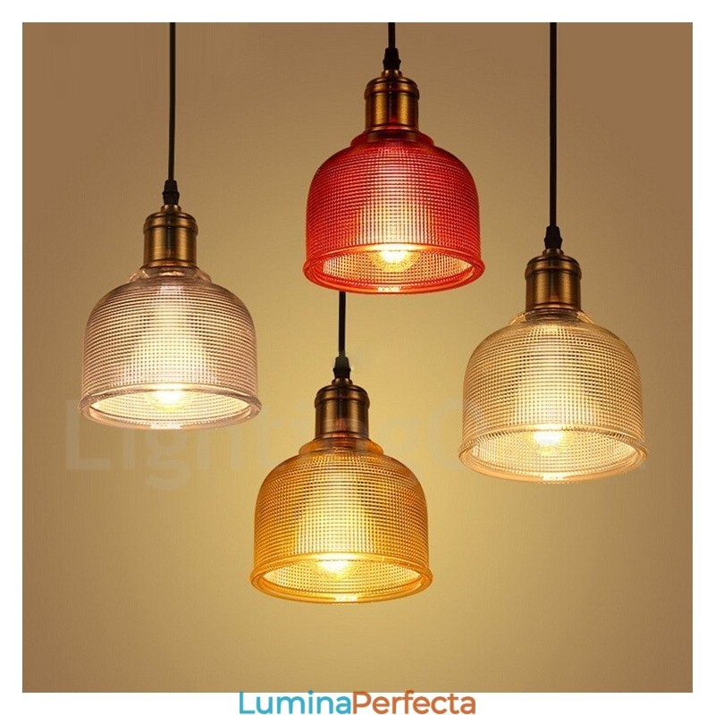 Lampă suspendată din sticlă, modernă, contemporană, cafenea, cu 1 lumină