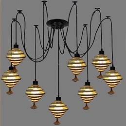The Nordic Country Retro Honeycomb Chandelier Lampă candelabru The Heavenly Maids Scatter Blossoms.