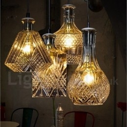 1 Lumină Rustic Lodge Glass Cafe Pandantiv
