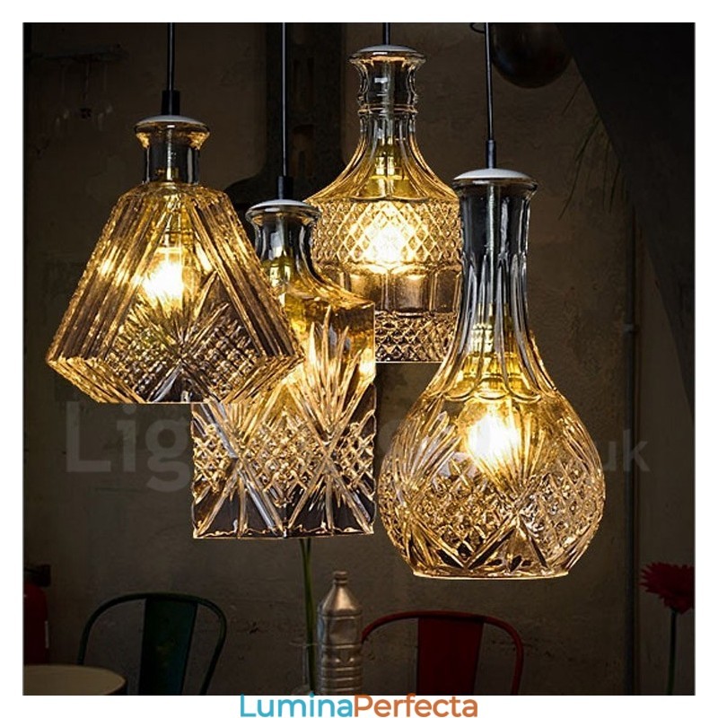 1 Lumină Rustic Lodge Glass Cafe Pandantiv