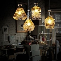 1 Lumină Rustic Lodge Glass Cafe Pandantiv