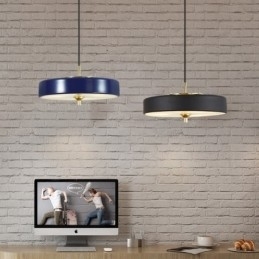 Lampă suspendată modernă, de lux, cu 1 lumină, cu abajur din sticlă