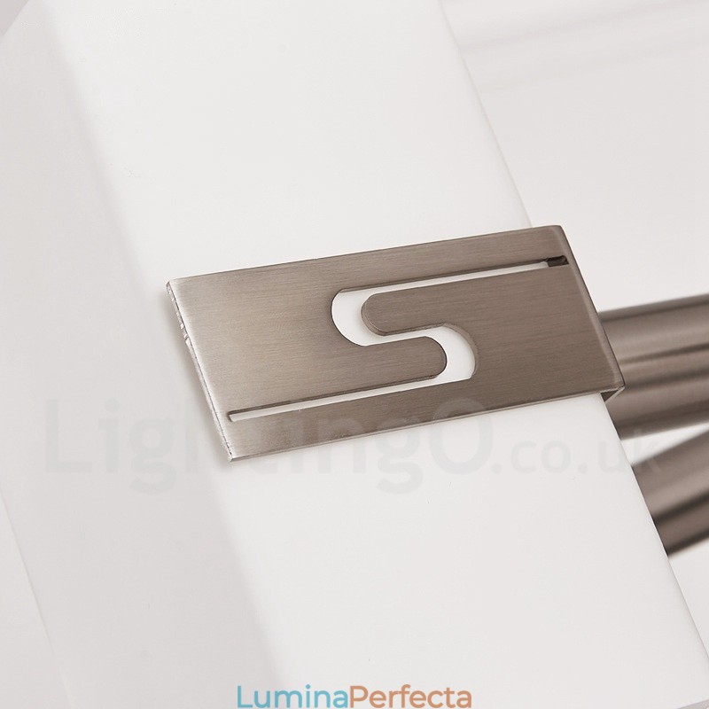 Candelabru contemporan modern cu 6 lumini cu abajur din sticlă
