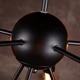 Candelabru creativ cu 8 lumini din nichel periat