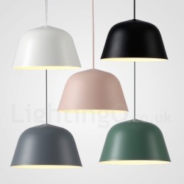 Lampă suspendată modernă, contemporană, din oțel, cu abajur din aliaj de aluminiu