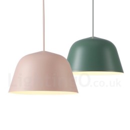 Lampă suspendată modernă, contemporană, din oțel, cu abajur din aliaj de aluminiu