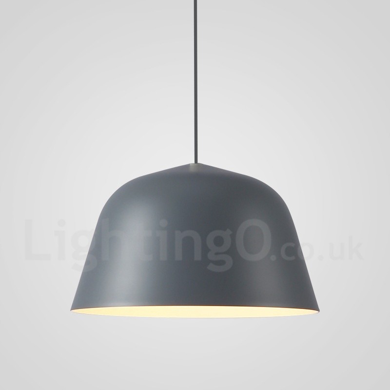 Lampă suspendată modernă, contemporană, din oțel, cu abajur din aliaj de aluminiu