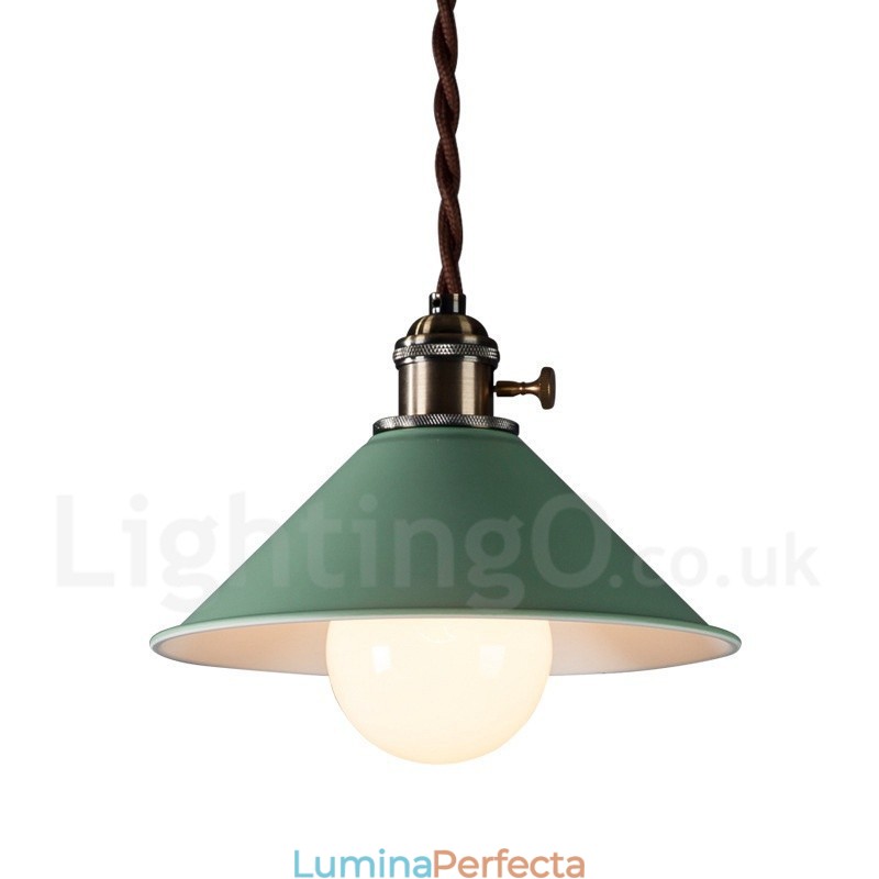 Lampă suspendată modernă, contemporană, din oțel, cu abajur din oțel