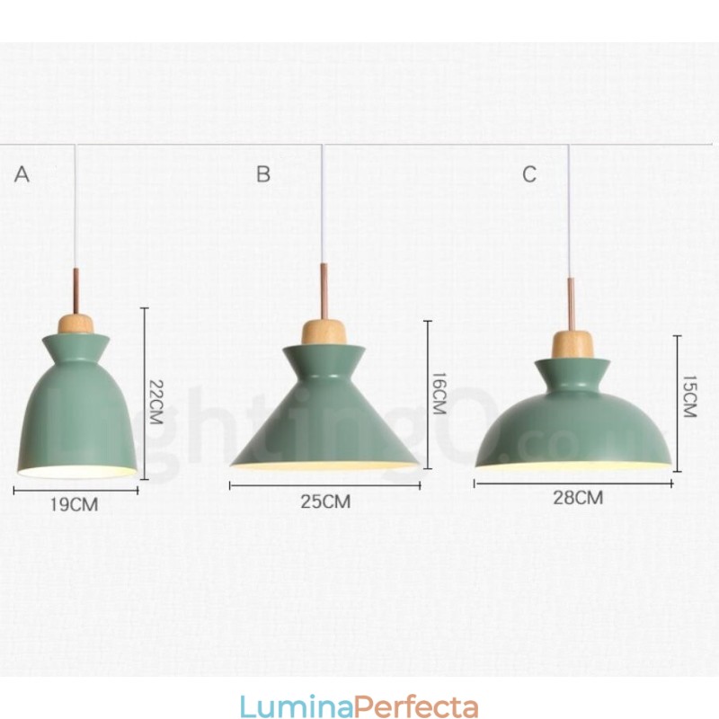 Lampă suspendată modernă, contemporană, din oțel, cu abajur din aliaj de aluminiu