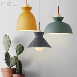Lampă suspendată modernă, contemporană, din oțel, cu abajur din aliaj de aluminiu