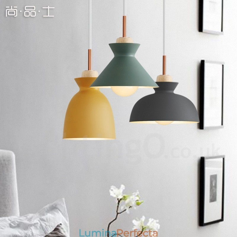 Lampă suspendată modernă, contemporană, din oțel, cu abajur din aliaj de aluminiu