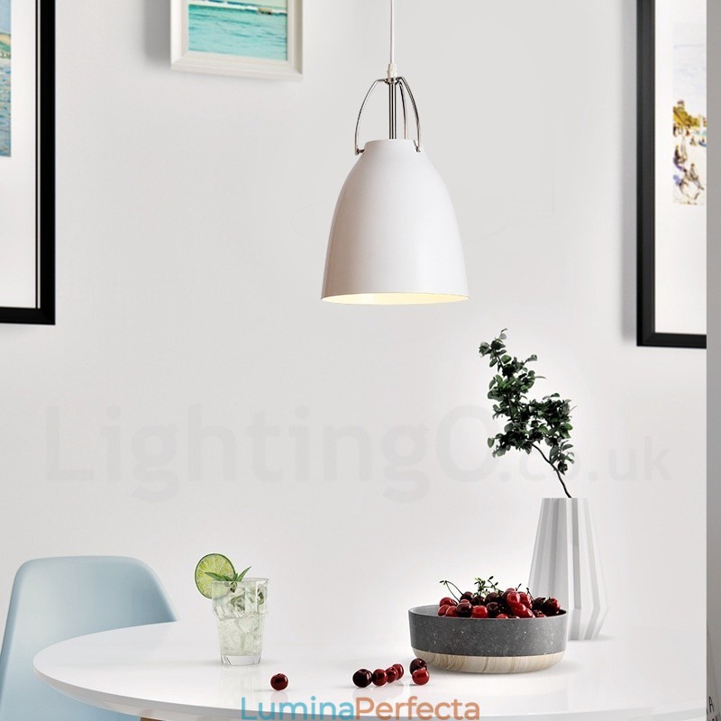 Lampă suspendată modernă, contemporană, din aliaj de aluminiu, cu abajur din aliaj de aluminiu