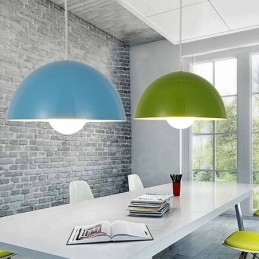 Lampă suspendată modernă, contemporană, din oțel, cu abajur din aliaj de aluminiu
