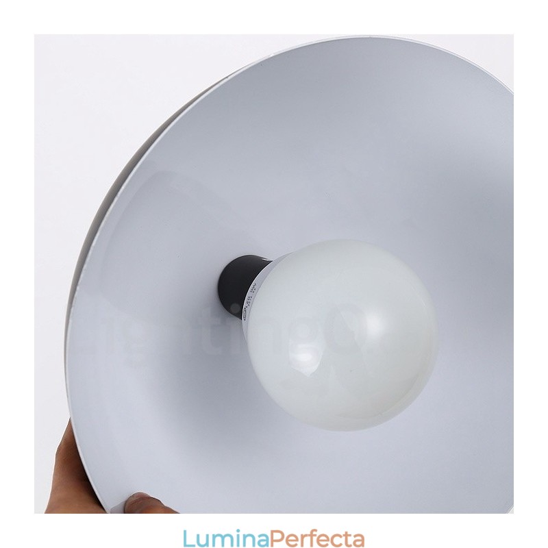 Lampă suspendată modernă, contemporană, din oțel, cu abajur din aliaj de aluminiu
