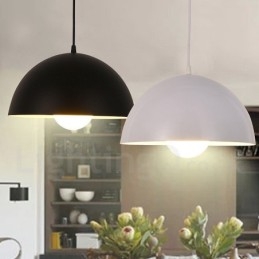 Lampă suspendată modernă, contemporană, din oțel, cu abajur din aliaj de aluminiu