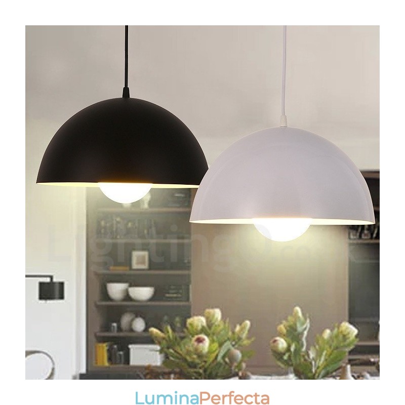 Lampă suspendată modernă, contemporană, din oțel, cu abajur din aliaj de aluminiu