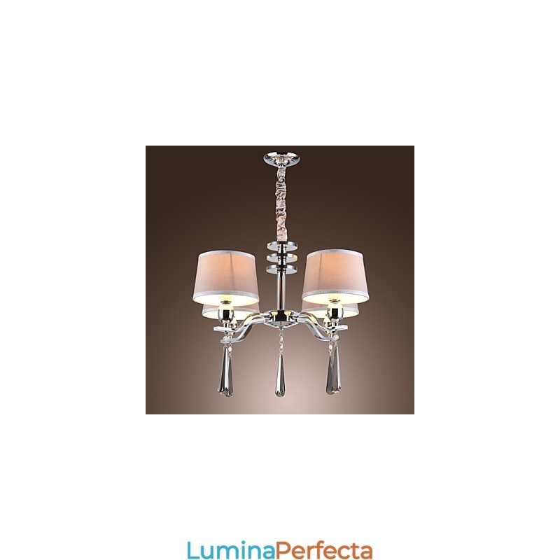 Modern Contemporan Tradițional Clasic Rustic Lodge Vintage Island Crystal Candelabru din metal cromat