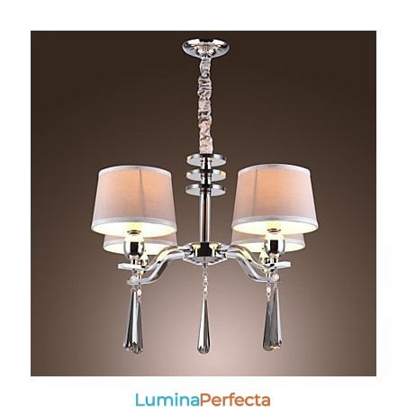 Modern Contemporan Tradițional Clasic Rustic Lodge Vintage Island Crystal Candelabru din metal cromat