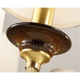 Candelabru cu suspendare din alamă, retro, rustic, de lux, cu 3 lumini, cu abajur din sticlă