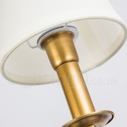 Candelabru cu pandantiv din alamă, retro, rustic, de lux, cu 8 lumini, cu abajur din material textil