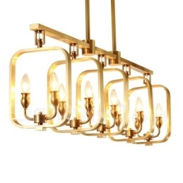 Candelabru retro rustic din alamă de lux
