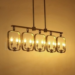 Candelabru retro rustic din alamă de lux